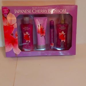 BODY FANTASIES, JAPANESE CHERRY BLOSSOM.  4 Peice Set